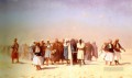 砂漠を渡るエジプトの新兵 ギリシャ・アラビアのオリエンタリズム ジャン・レオン・ジェローム